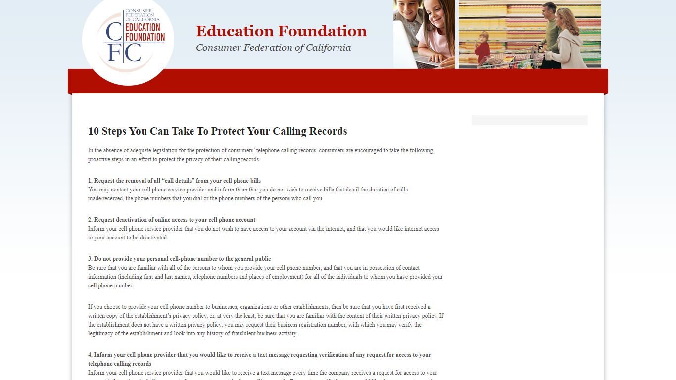 10 Steps You Can Take To Protect Your Calling Records